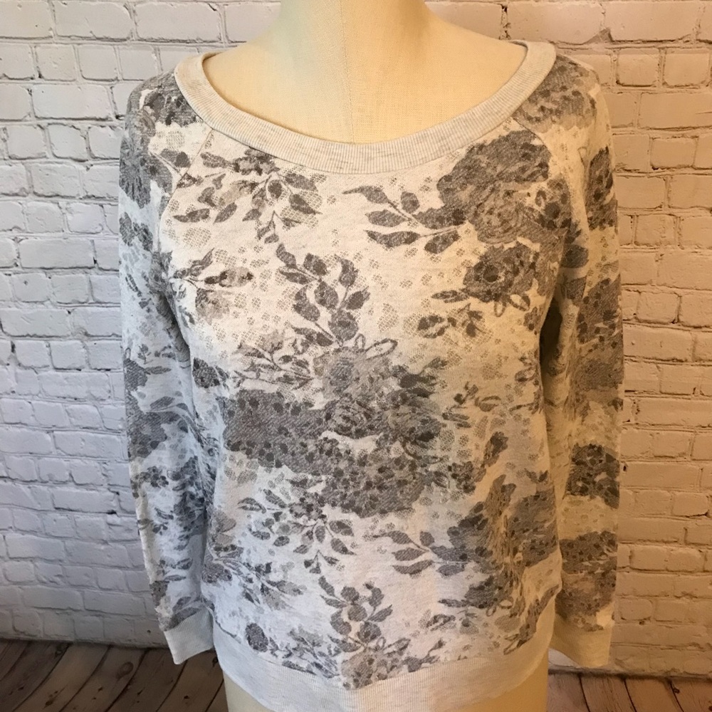 Flower Print Sweater